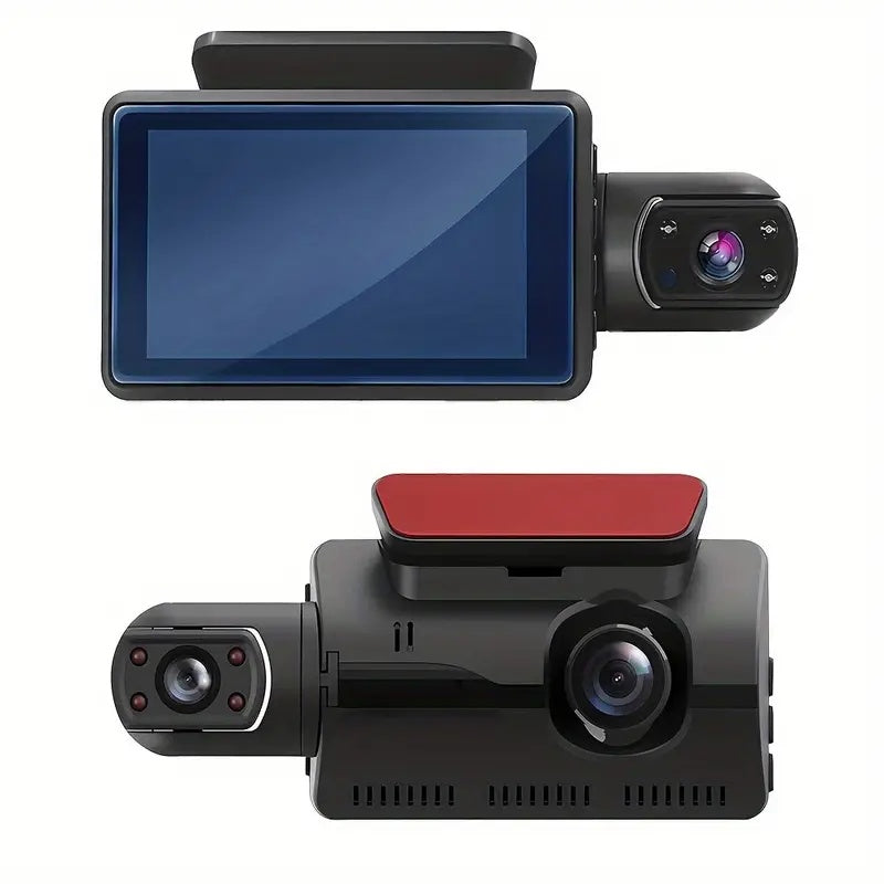 1080P Dual Lens Car DVR Dash Cam Video Recorder G-Sensor Front And Inside Camera